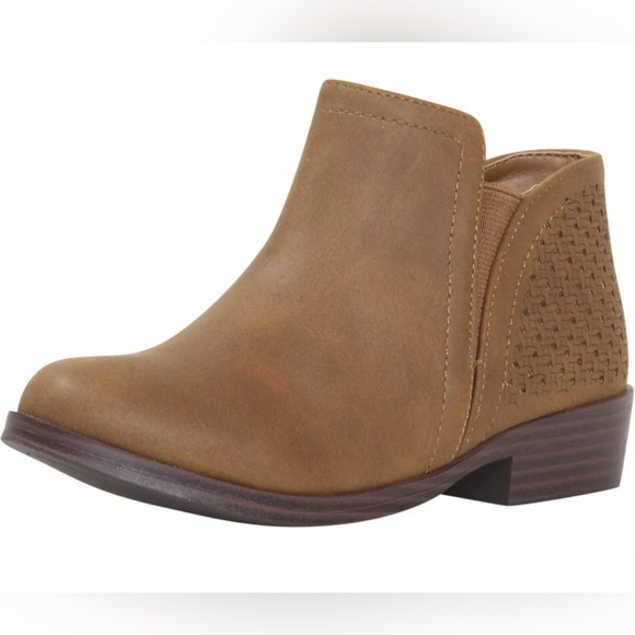Mia Kids Little/Big Girl's Darlette Ankle Boots Cognac - Picture 6 of 8